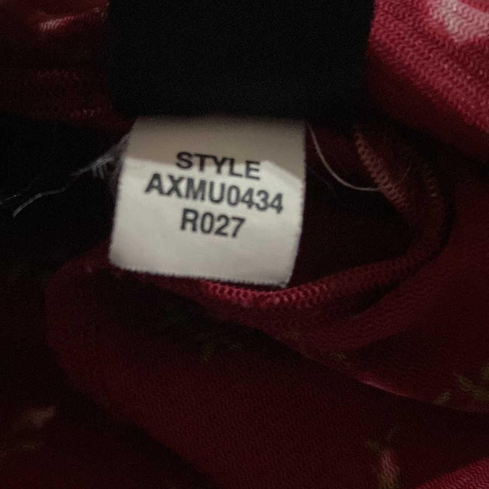 🌹Axcess Floral Babydoll Sleeve Sheer Blouse Attached Slip Liner Liz Claiborne - Picture 10 of 10